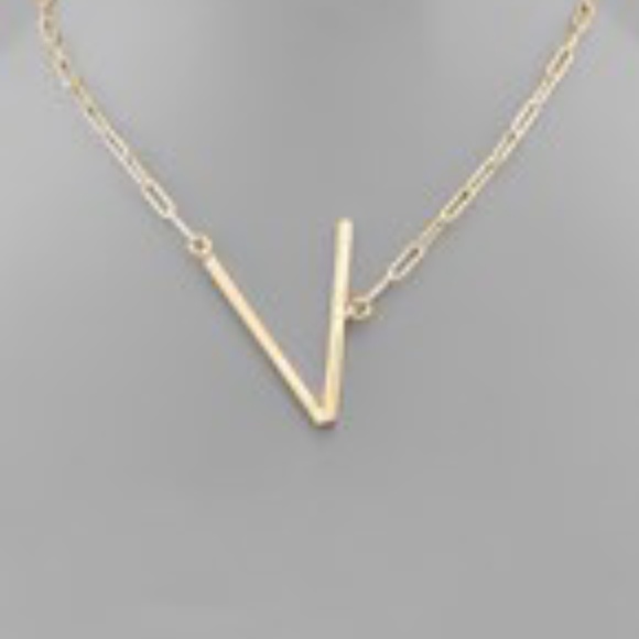 Initial Chain Necklace - Picture 3 of 13